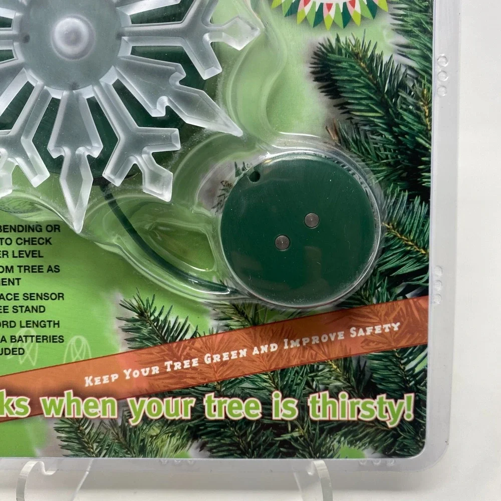 BRAND NEW Thirsty  Snowflake Xmas Tree Water‎ Sensor Digital Moisture Detector